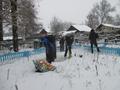 Уборка памятника посвящённая освобождению Мозыря от немецко-фашистских захватчиков