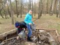 Акция по уборке леса 
