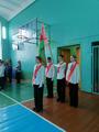 Торжественная линейка посвящённая началу II четверти