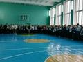 Торжественная линейка посвящённая началу II четверти
