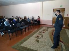 Встреча учащихся в начальником ИДН Коваленко В.Н.
