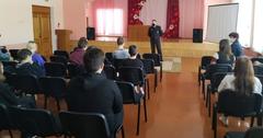 Встреча учащихся в начальником ИДН Коваленко В.Н.