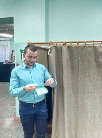 Первый раз в качестве избирателя